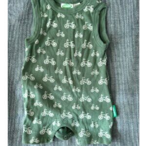 Parade Organics Infant Bike Print Tank Romper 3-6 months